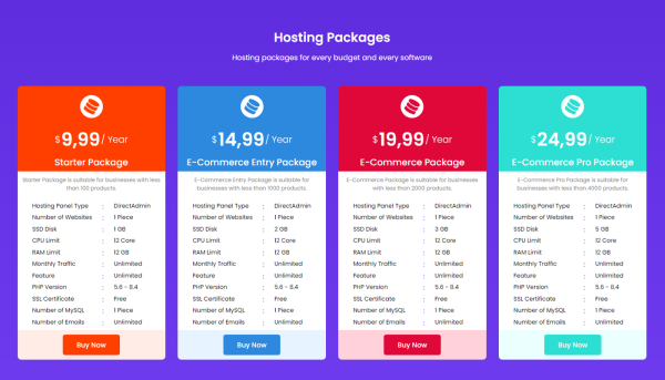Hosting Packages