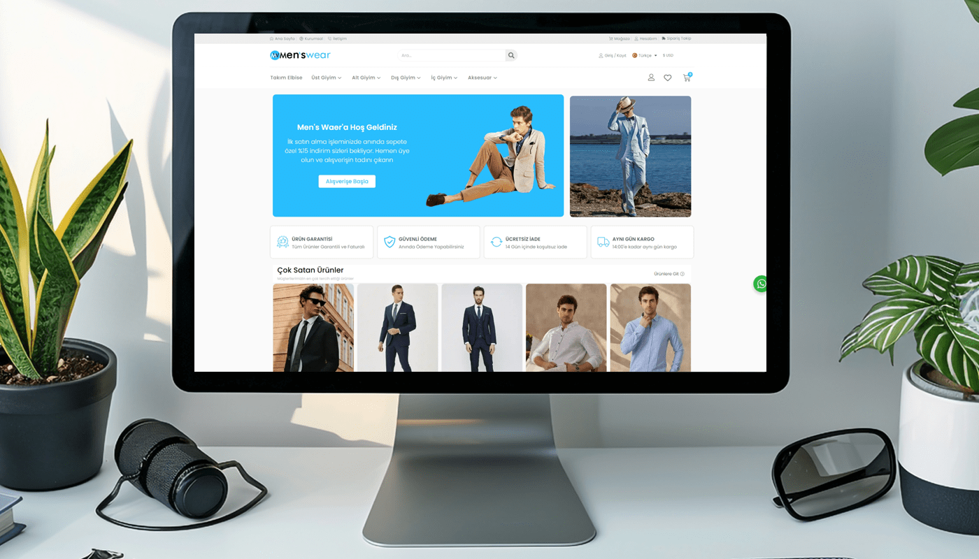 Mens Wear web sitesi